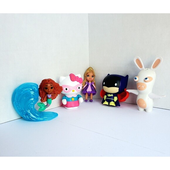 MCDonald's Superhero Hello Kitty Rabbids Little Mermaid  DC Batgirl Rapunzel - Picture 1 of 2